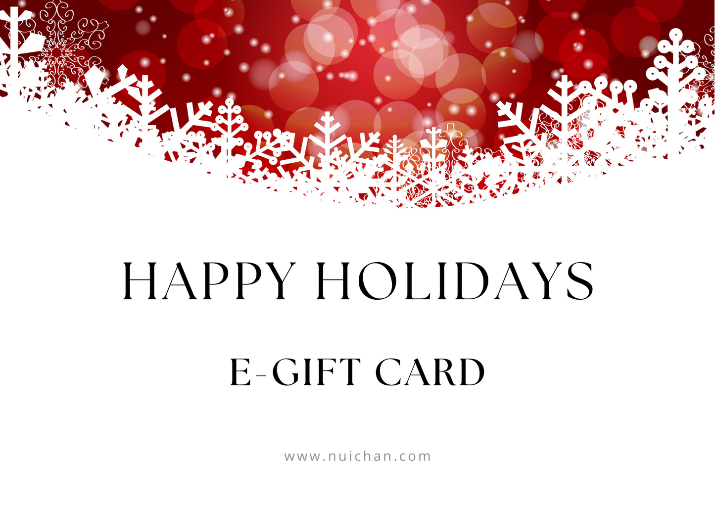 Holiday e-Gift Card