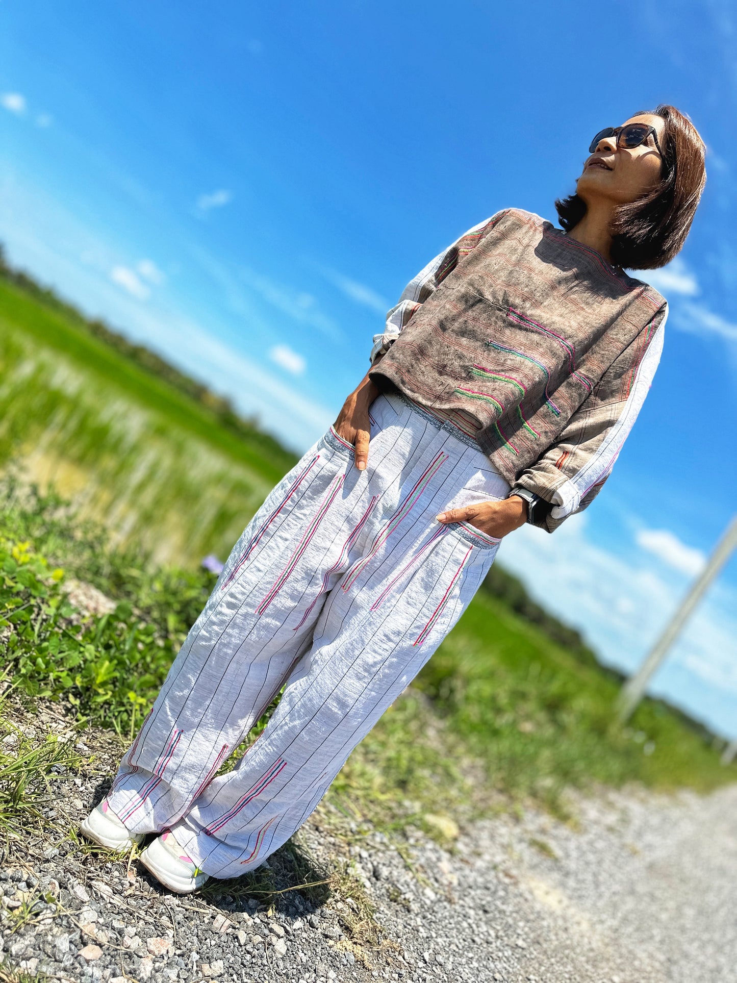 Handwoven hemp pants