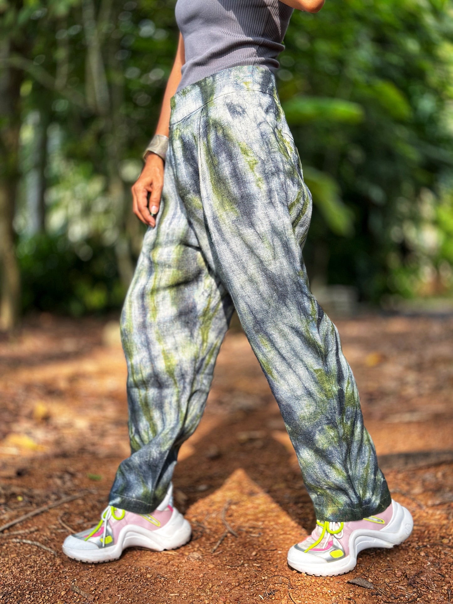 Tie dye hemp pants