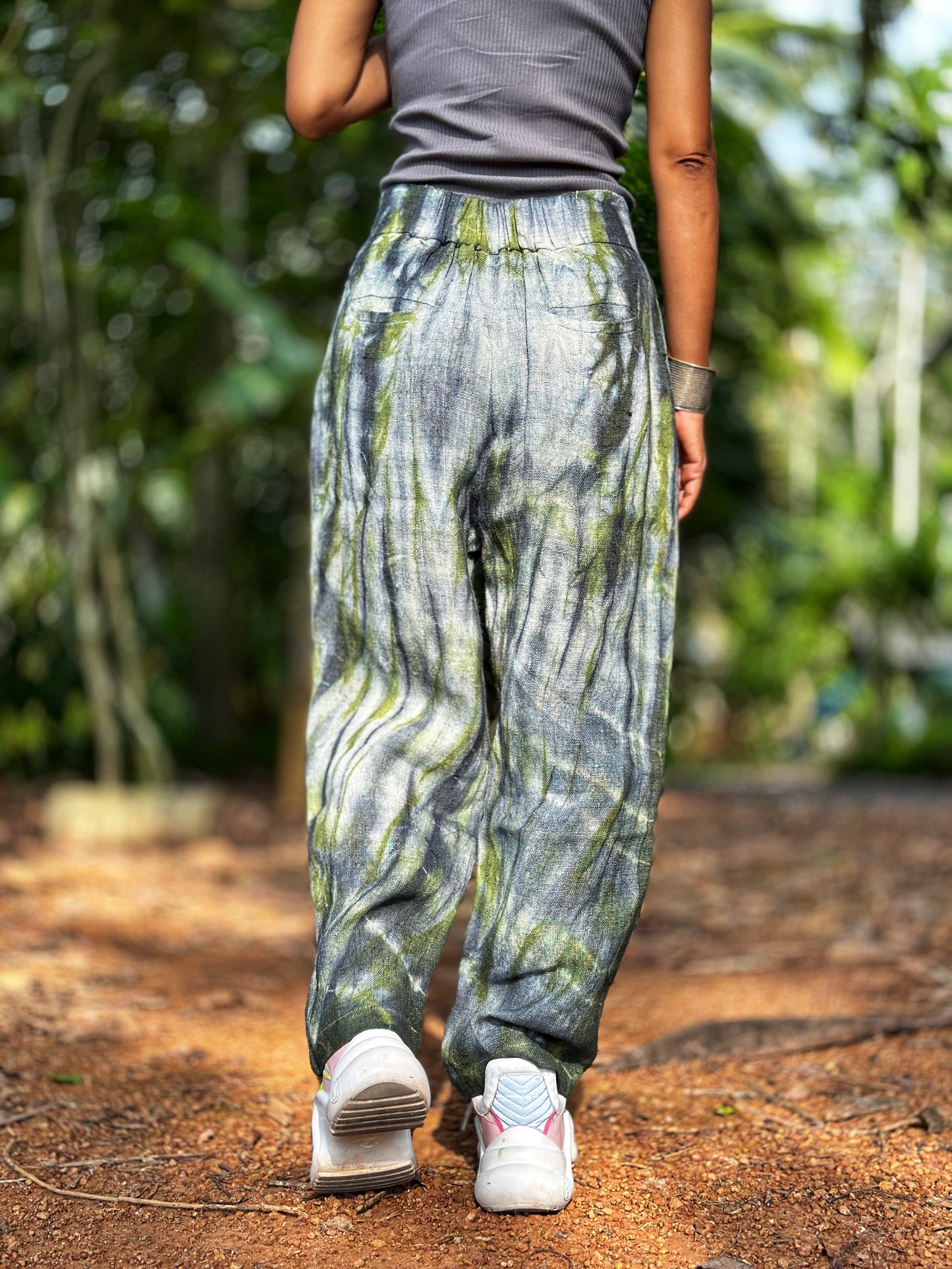 Tie dye hemp pants