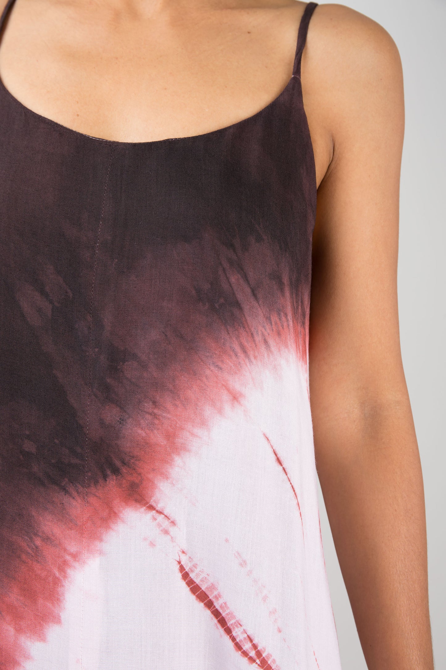 Tie dye dress with split