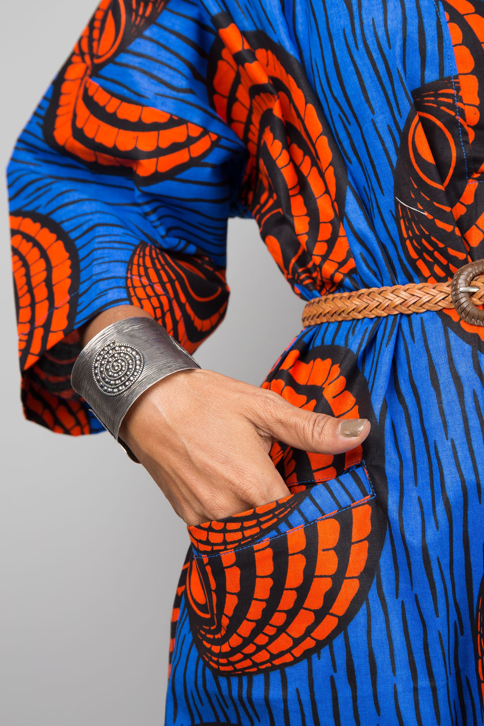 Ankara Cotton Kaftan dress - Dresses