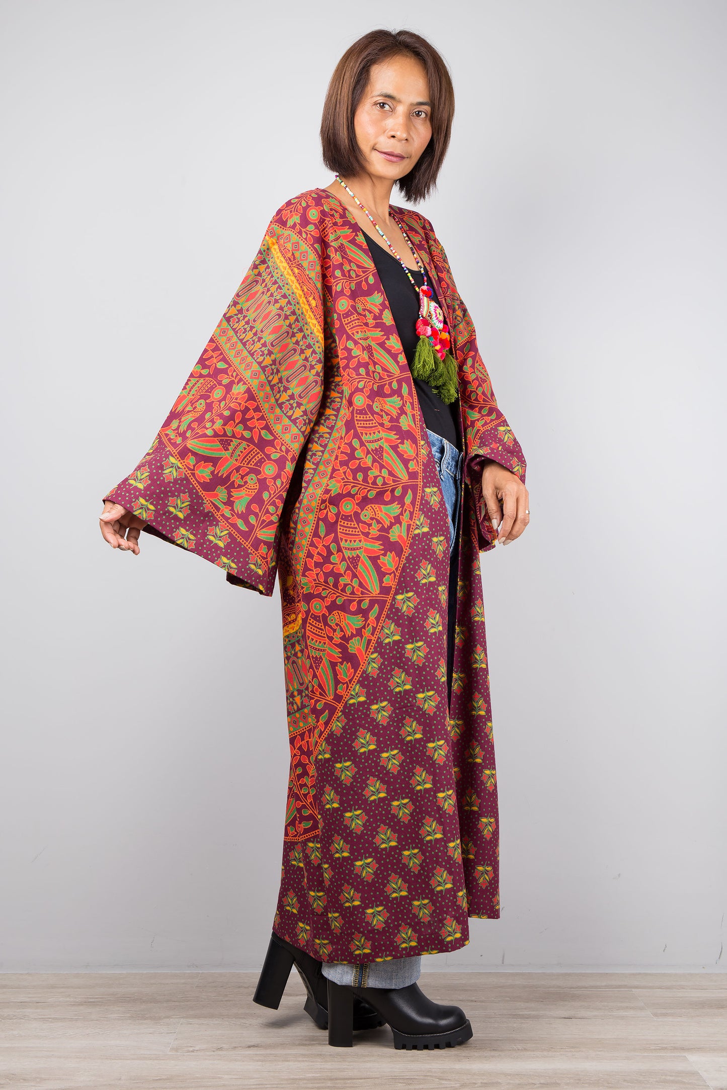 Open front Kimono Robe