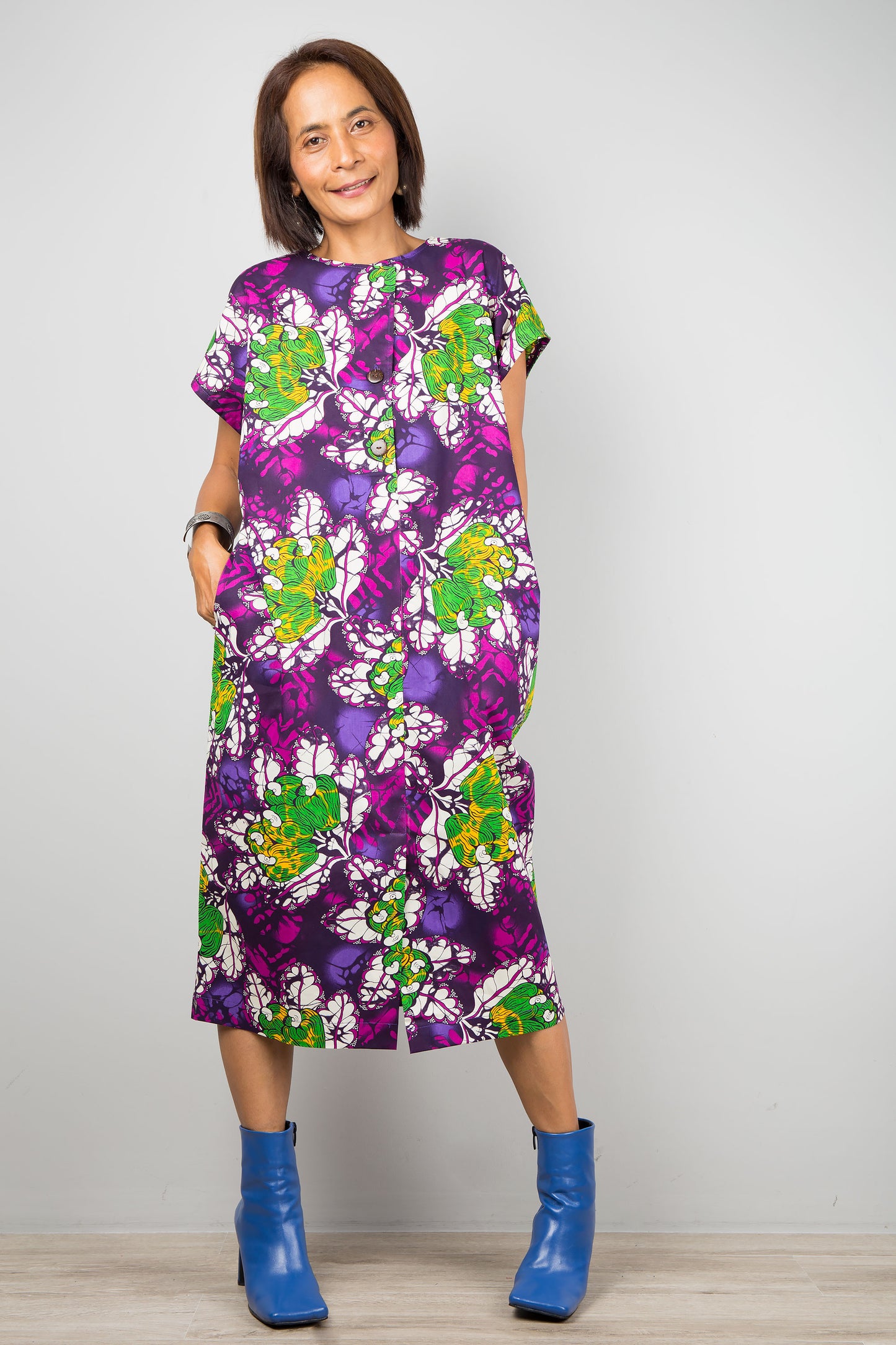 Purple ankara dress