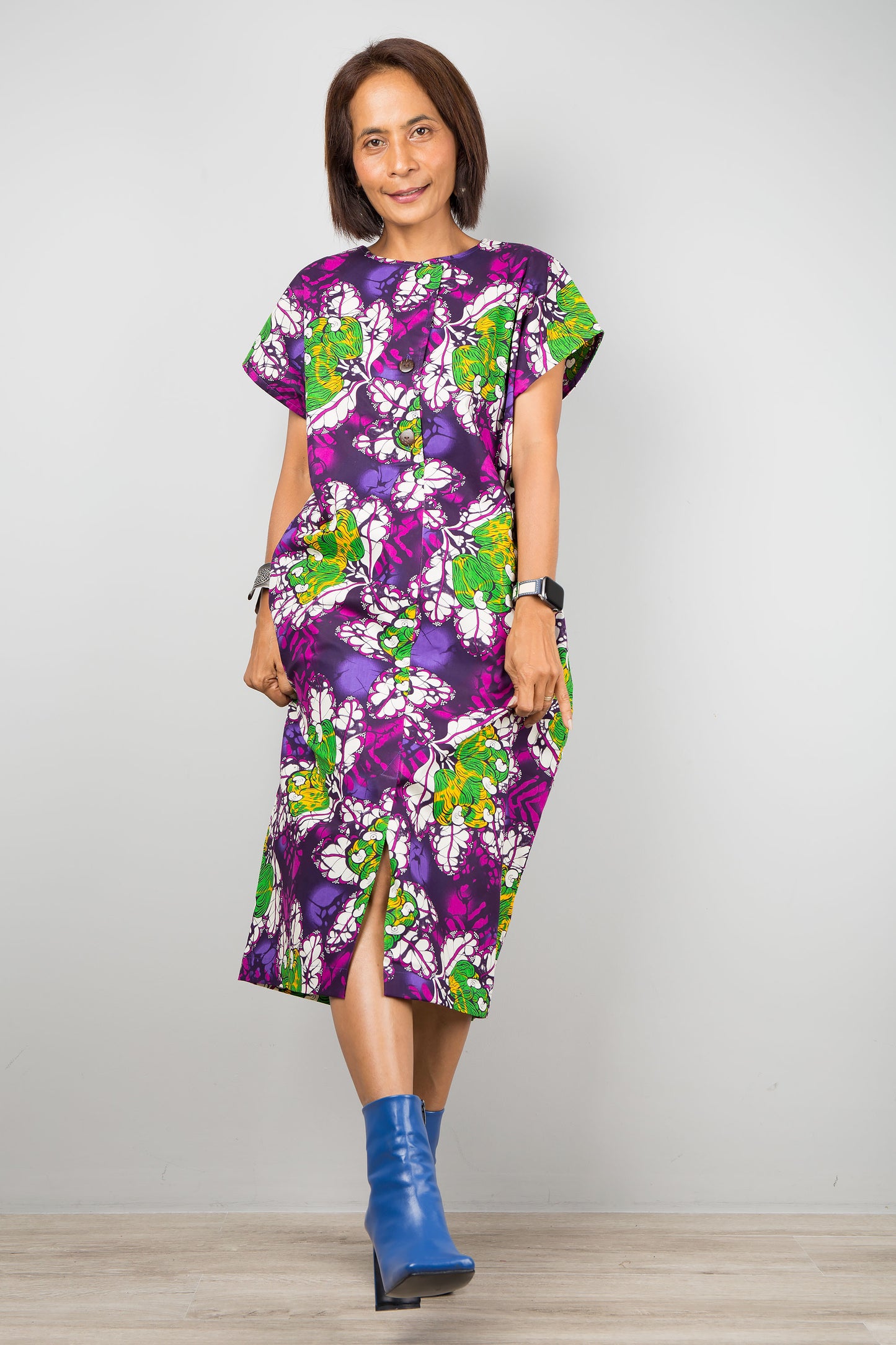 Purple ankara dress