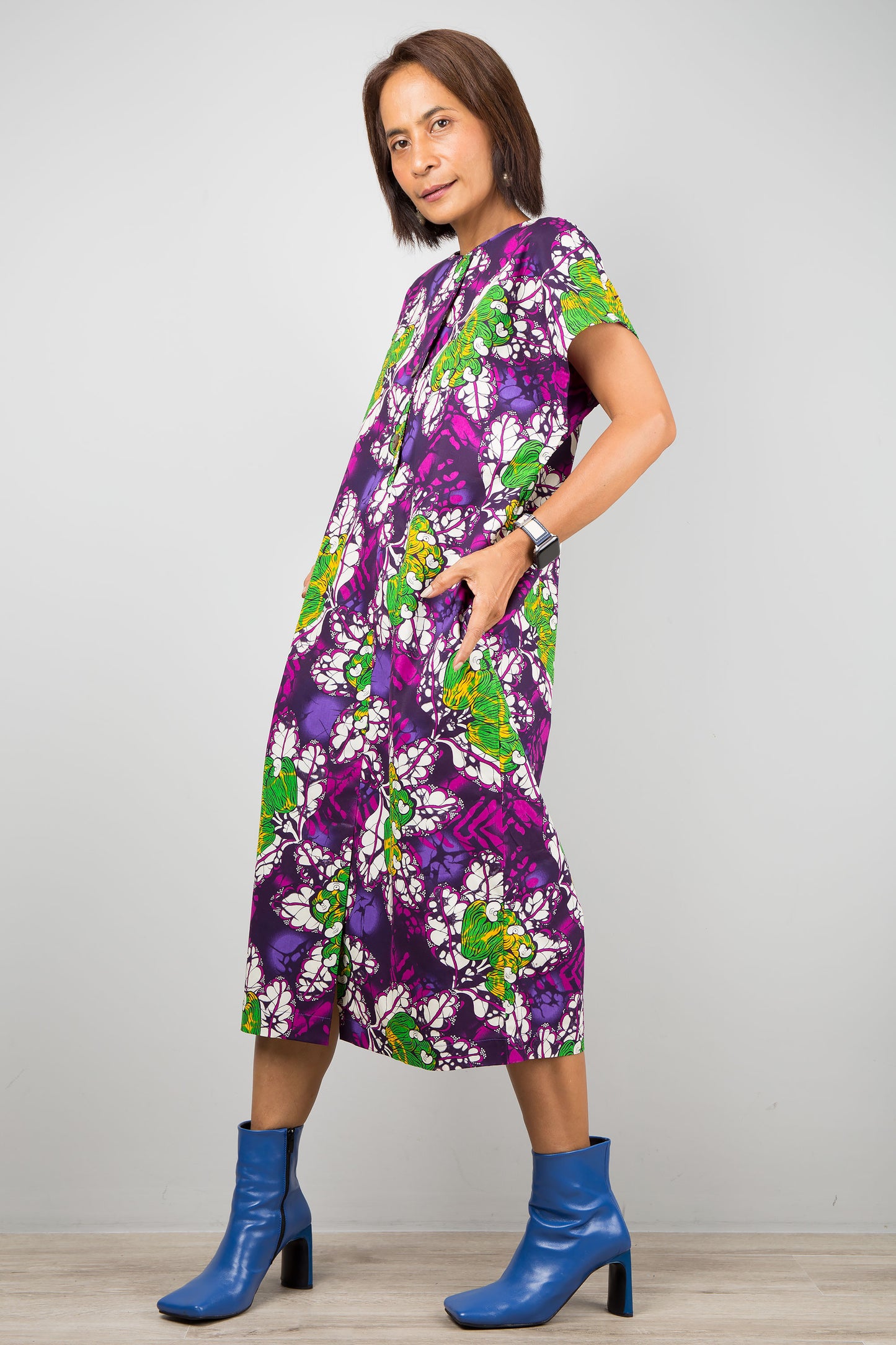 Purple ankara dress