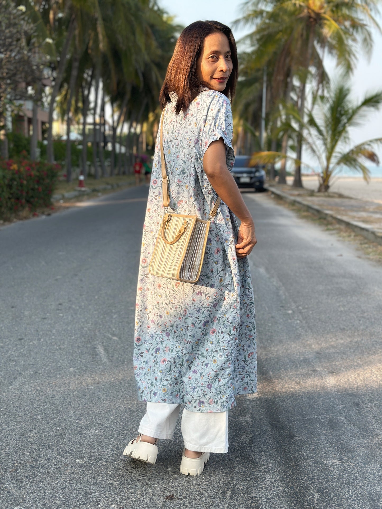 Floral midi dress