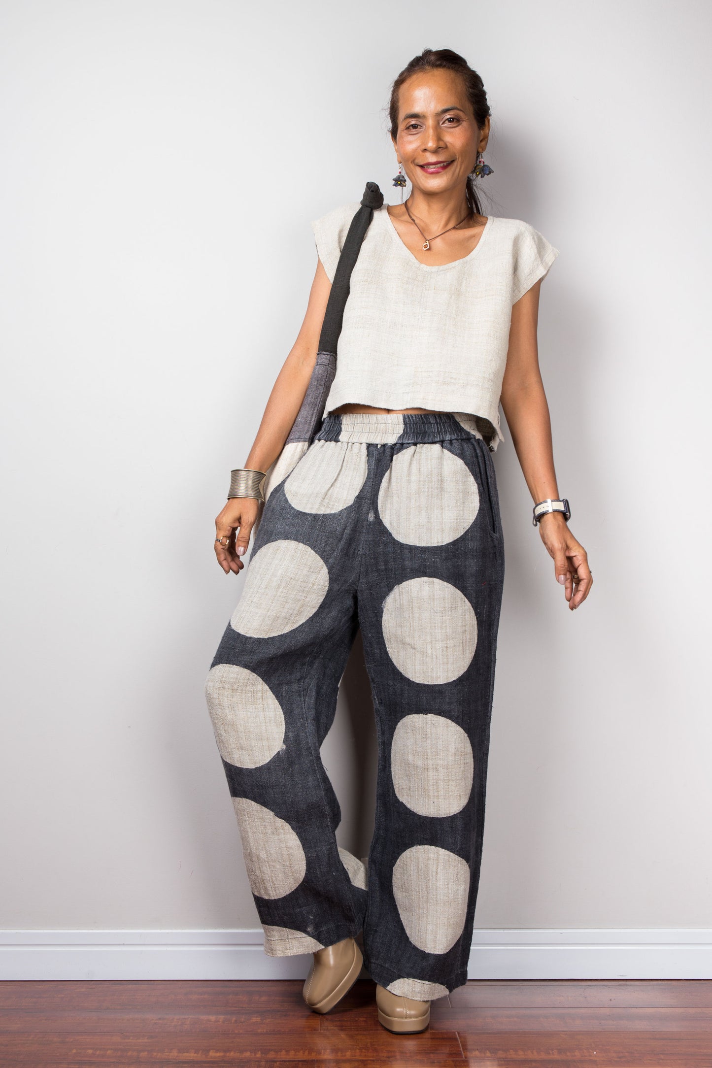 Polka dot trousers