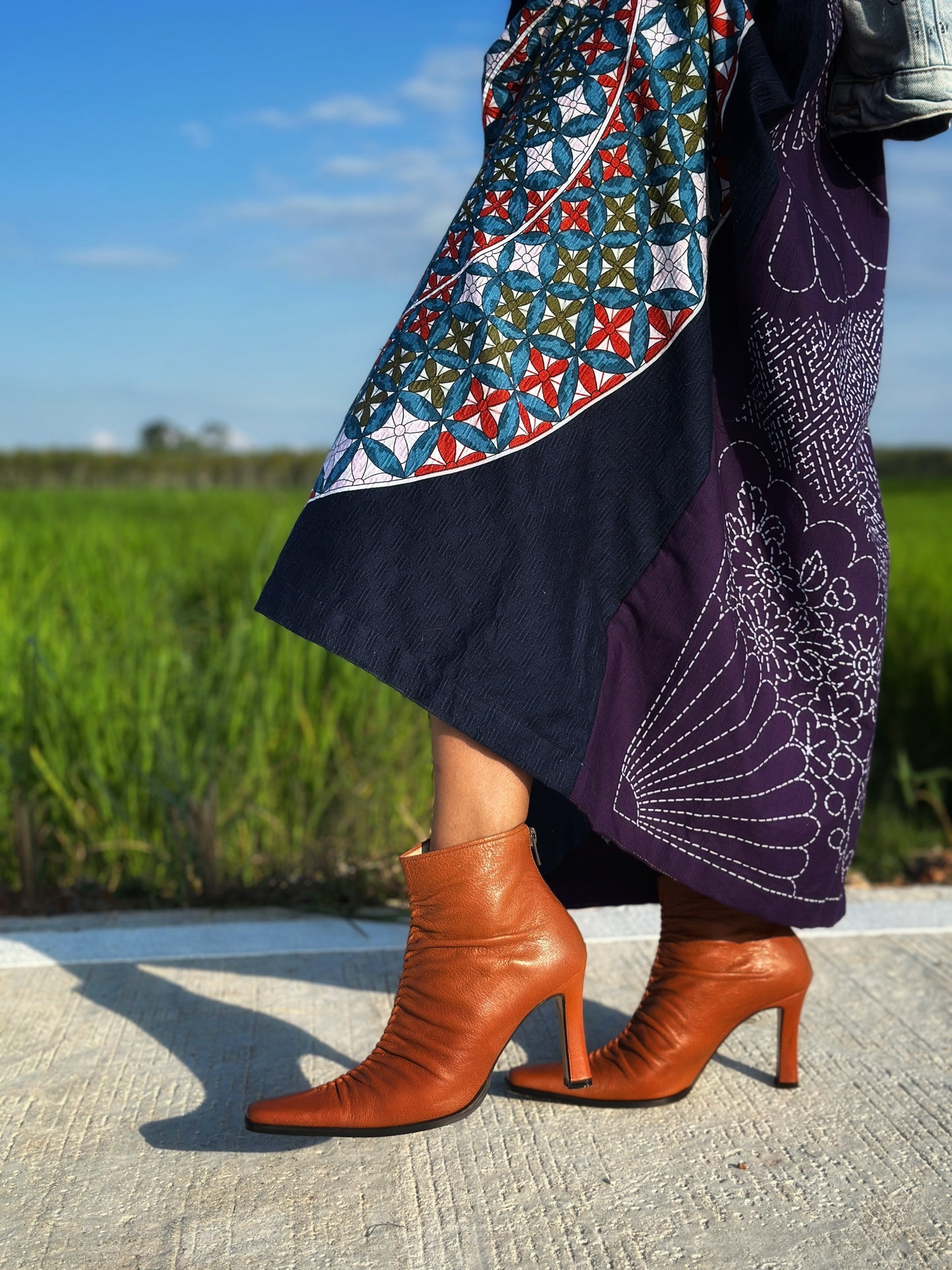 Mandala Patchwork Skirt