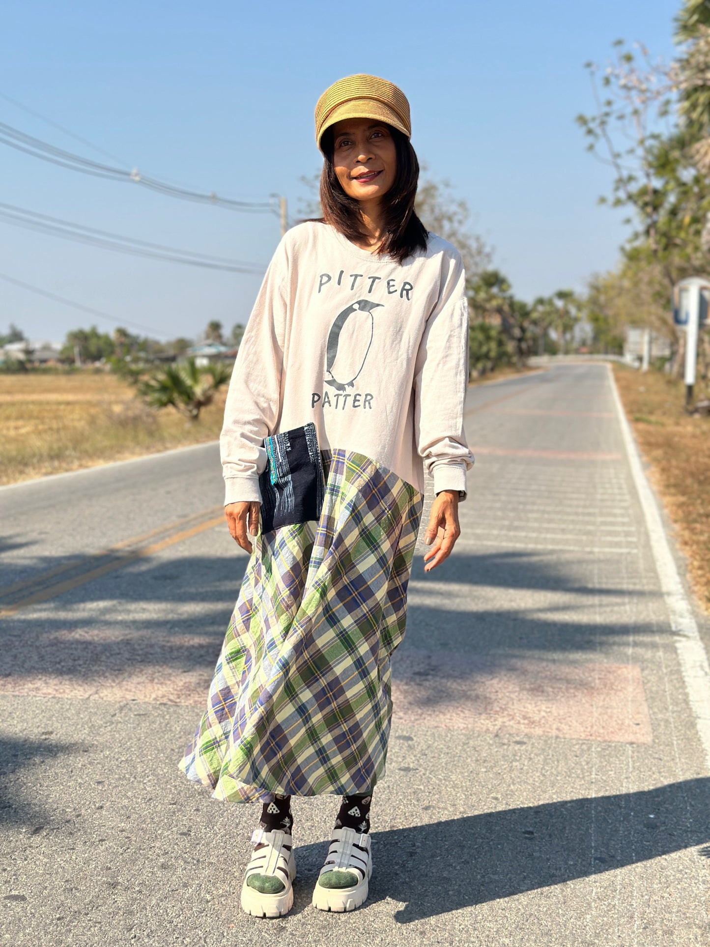 Reworked sweatshirt dress