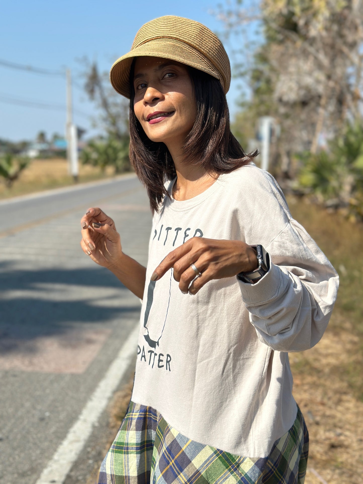 Reworked sweatshirt dress