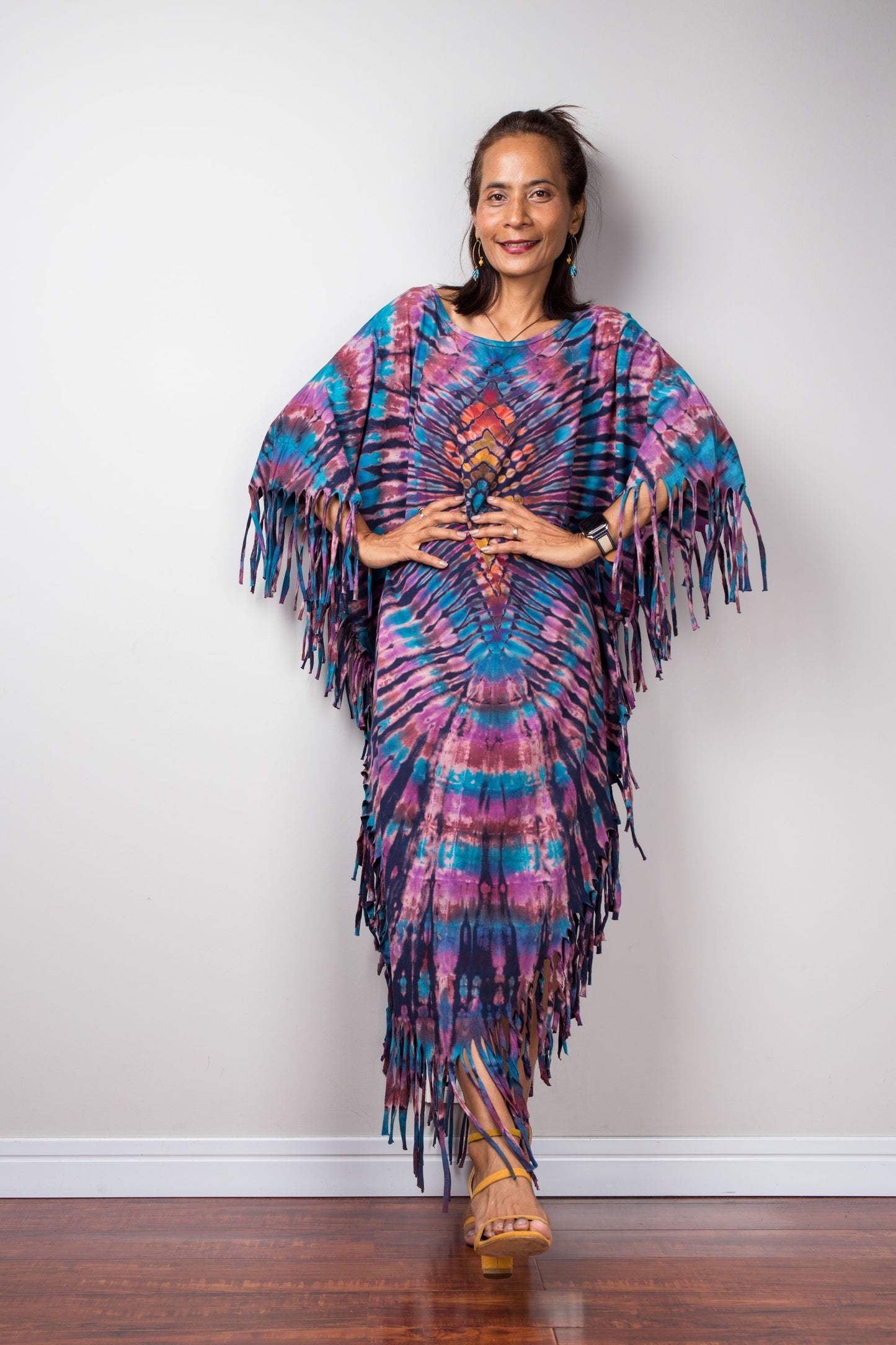 Tie dye poncho top