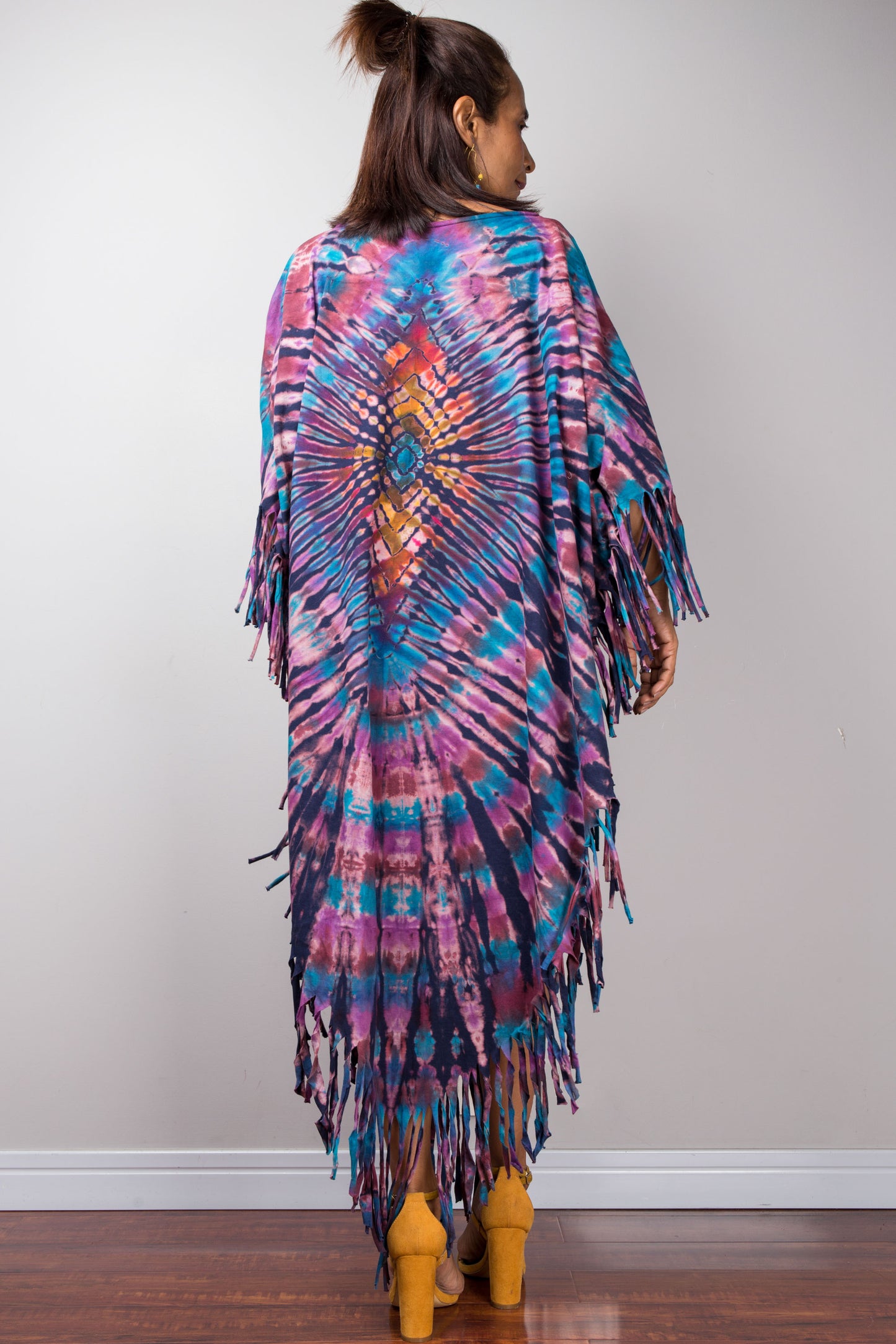 Tie dye poncho top