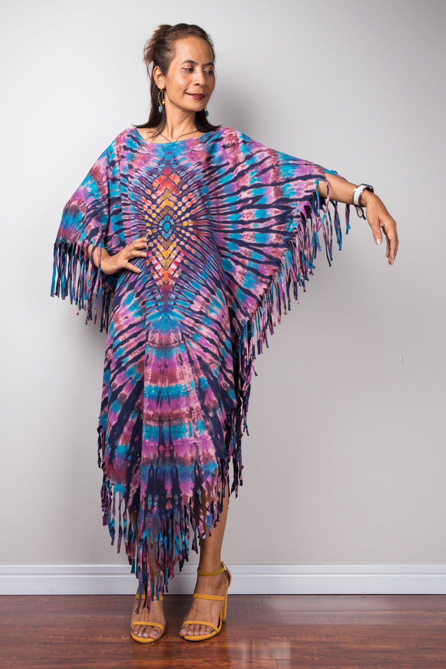 Tie dye poncho top