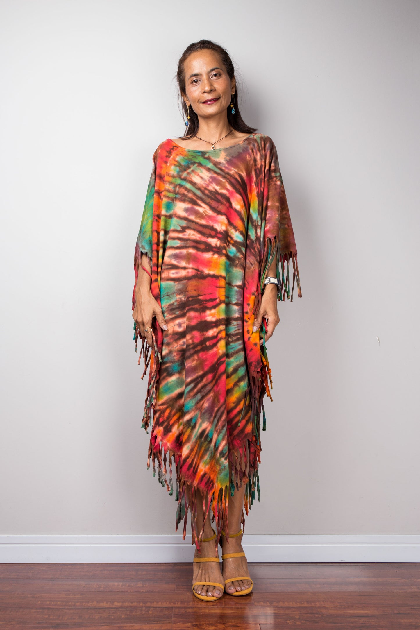 Tie dye poncho top