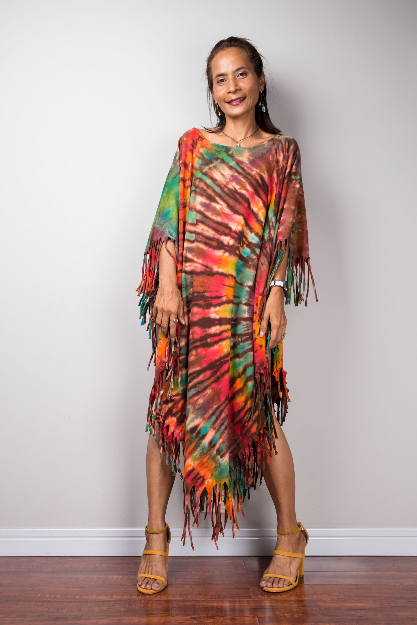 Tie dye poncho top