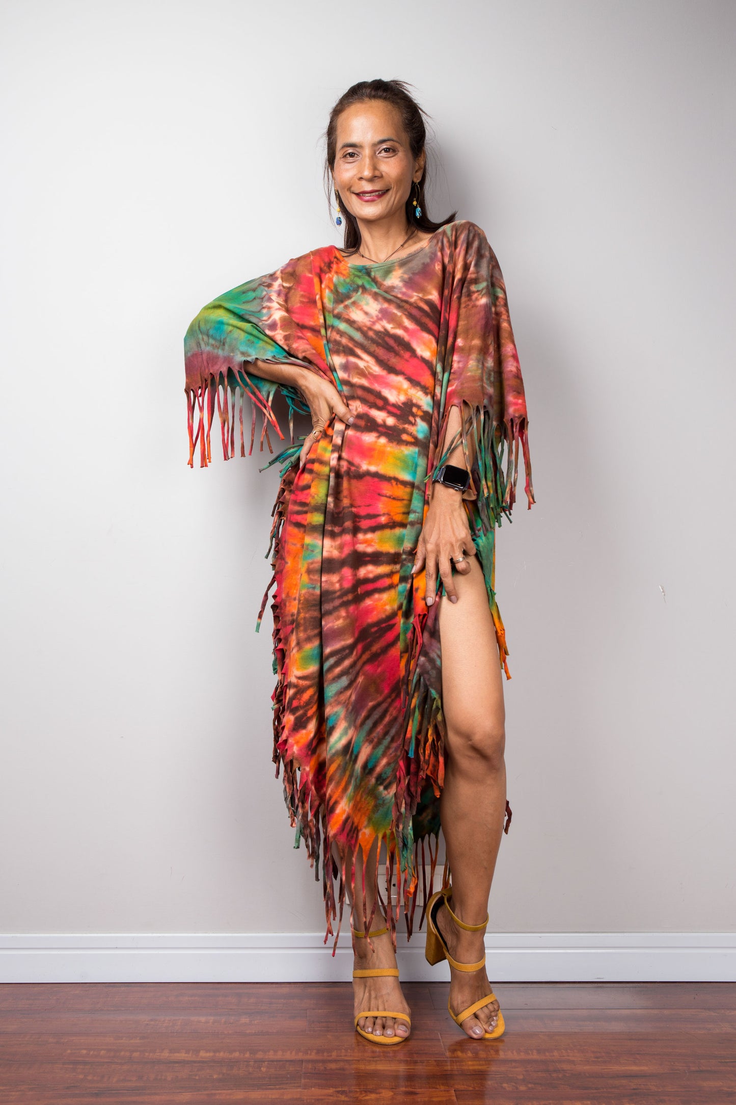 Tie dye poncho top