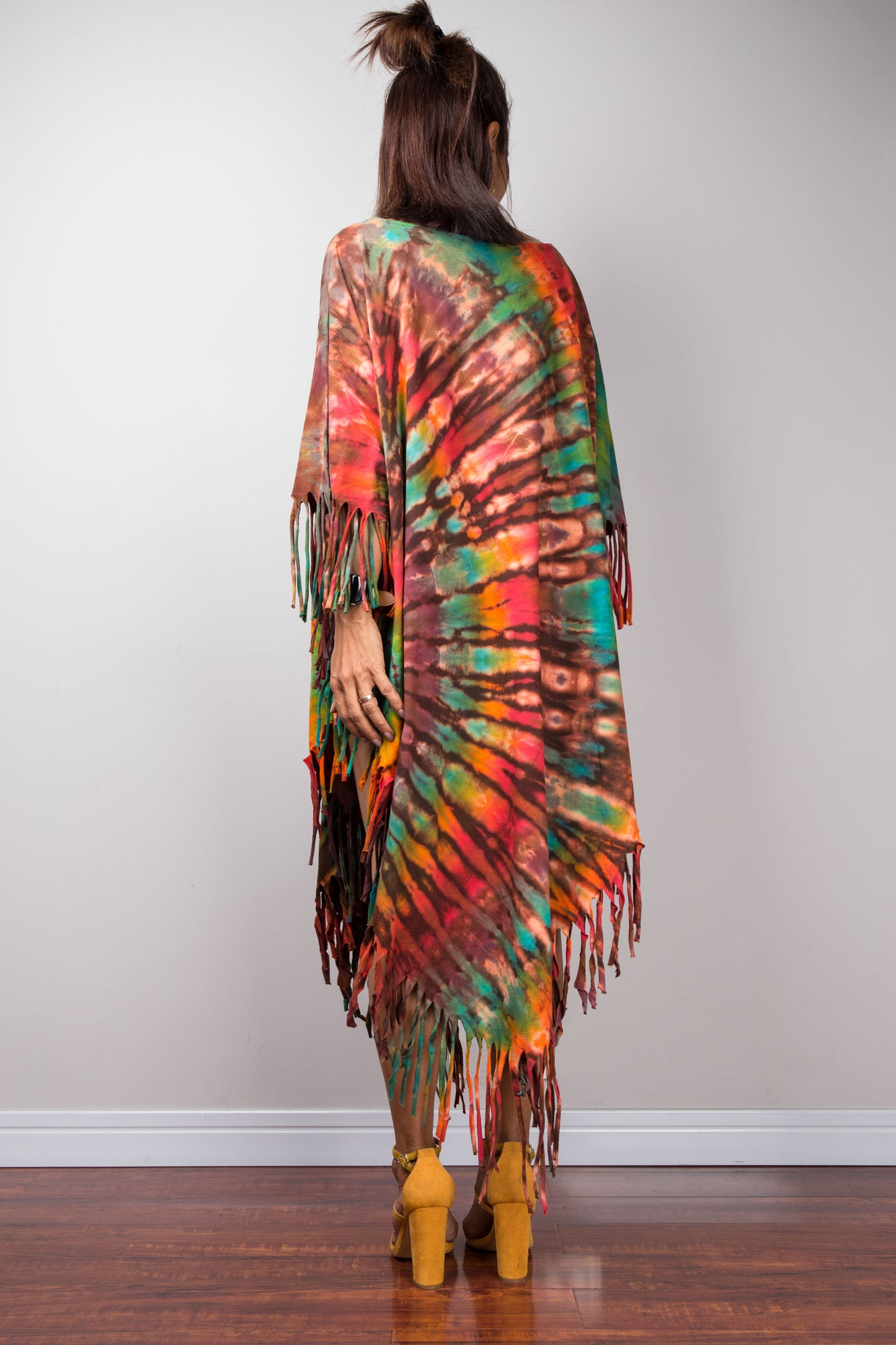 Tie dye poncho top