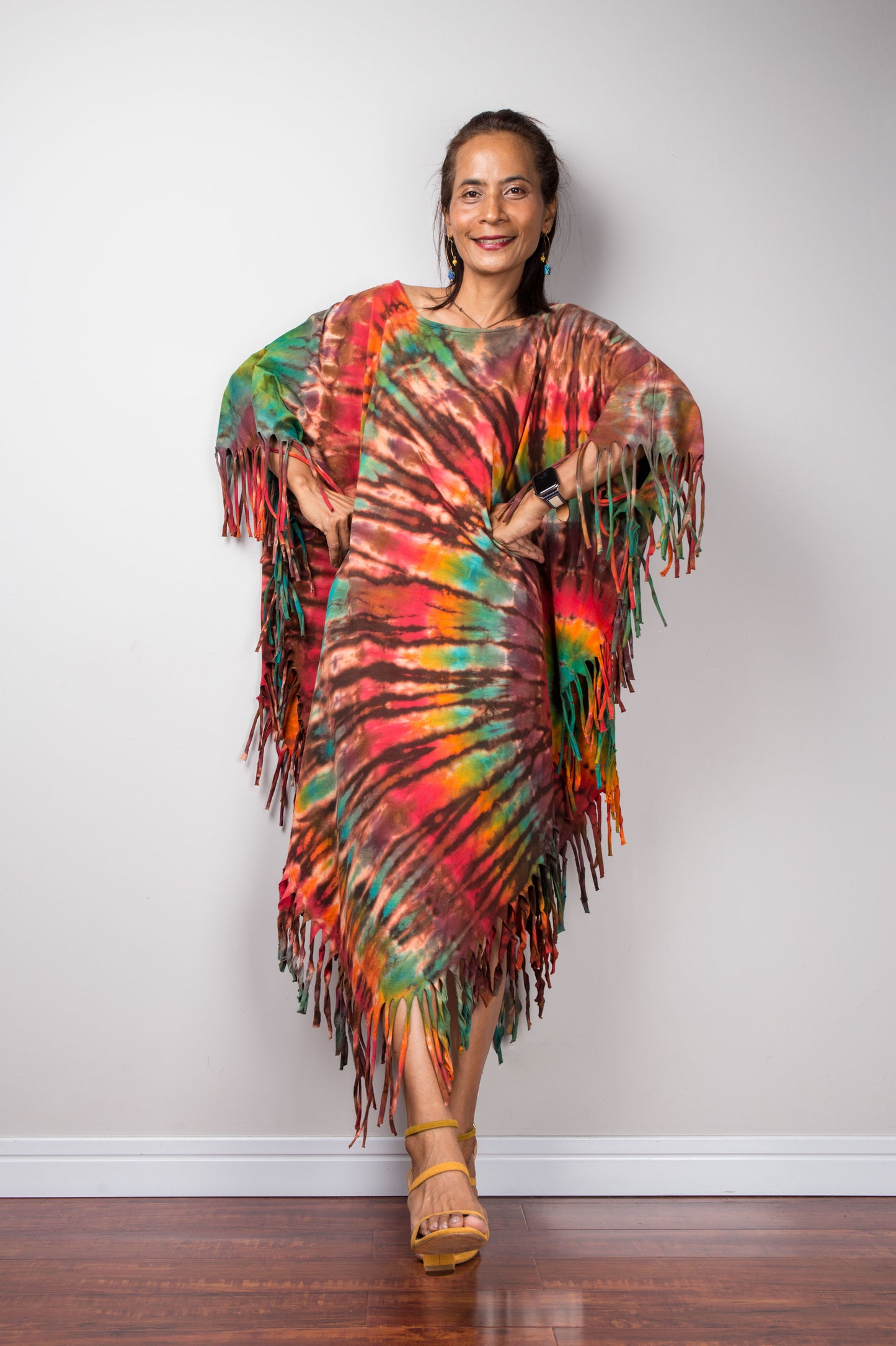 Tie dye poncho top