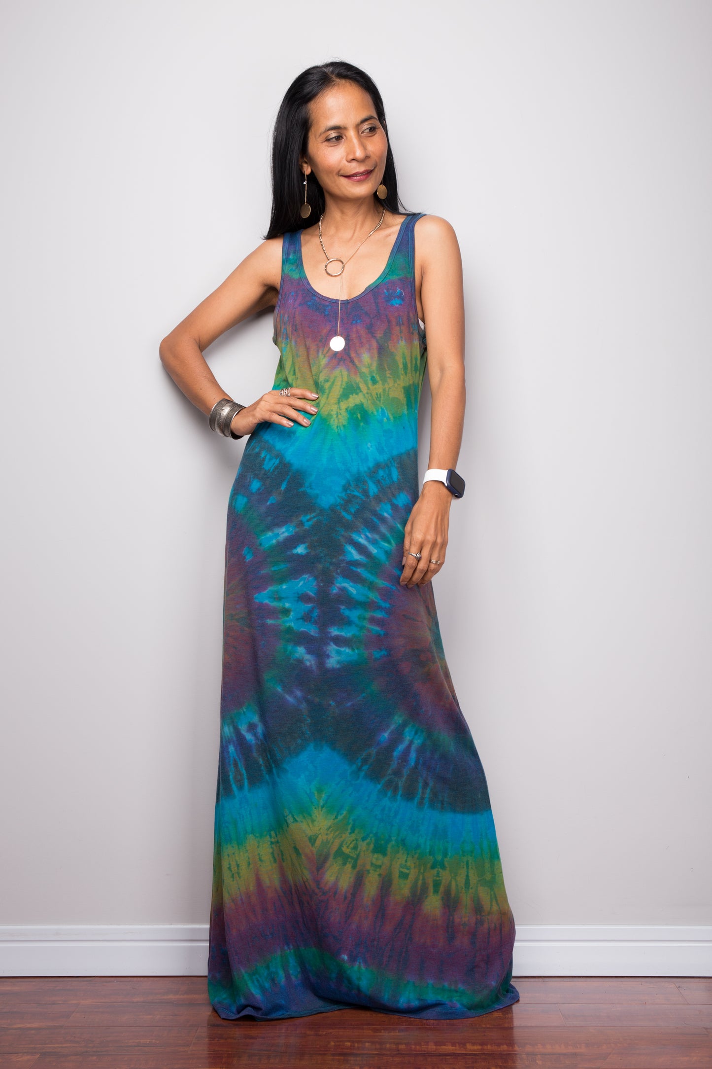 Sleeveless Tie dye dress