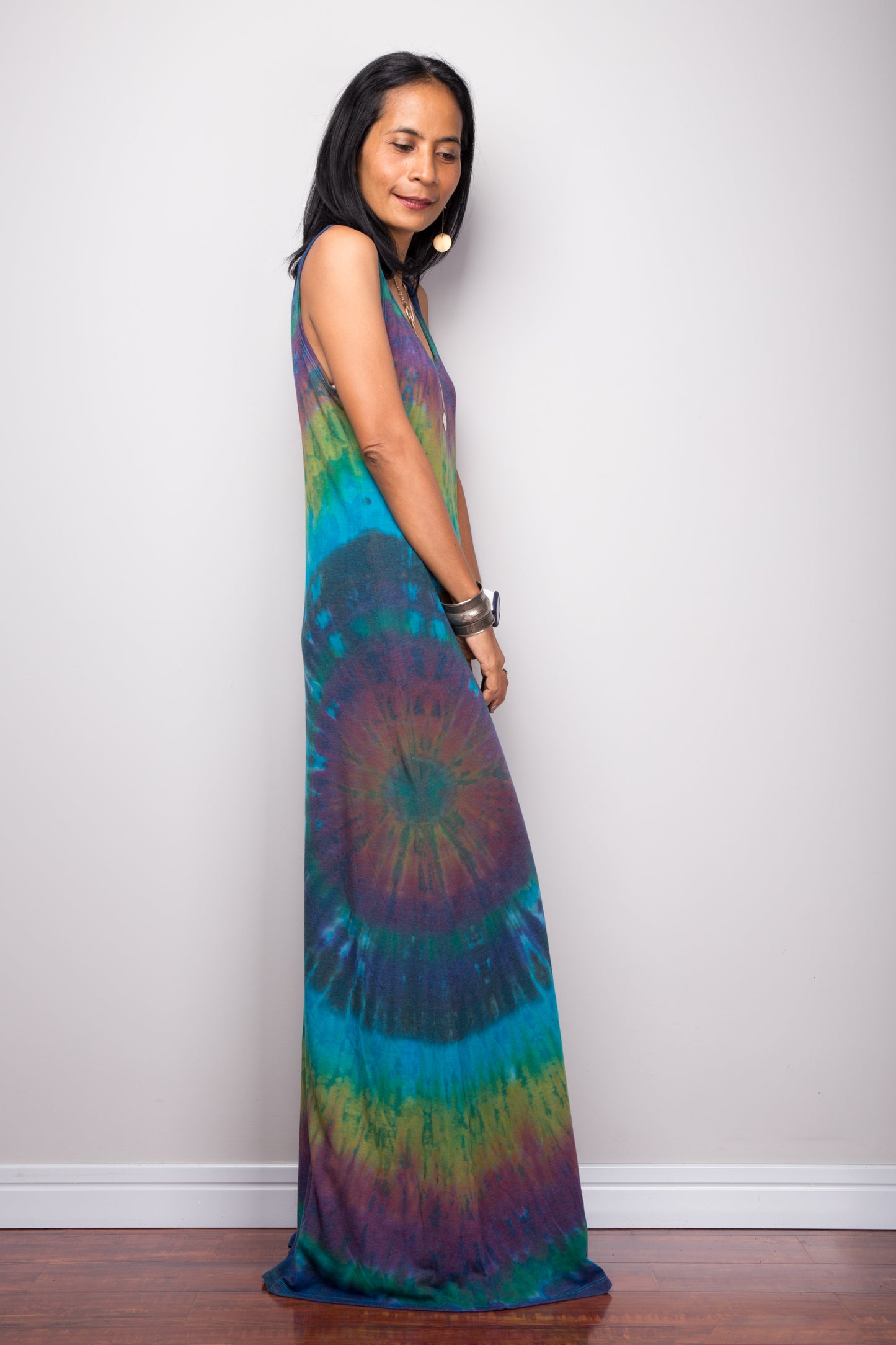 Sleeveless Tie dye dress