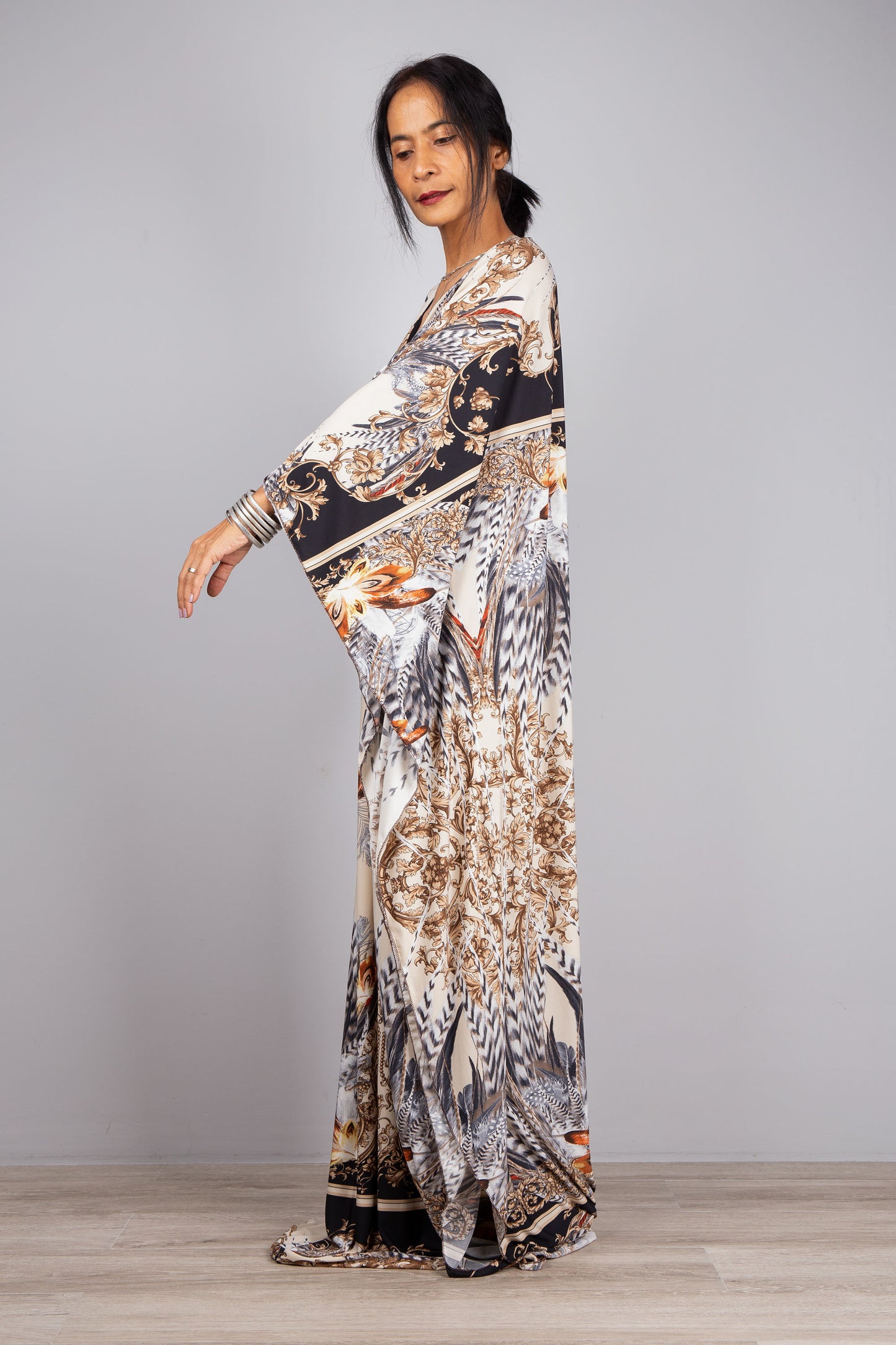 Boho chic kaftan dress