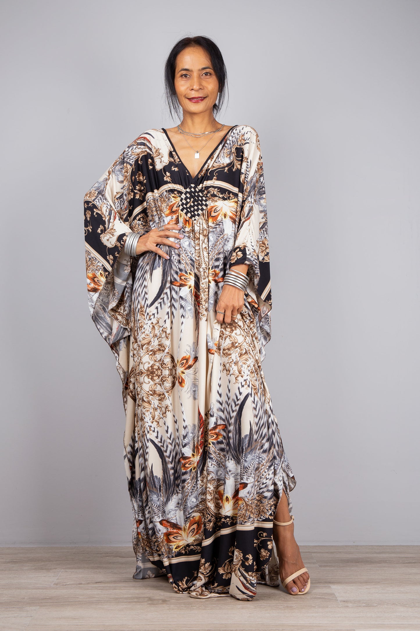 Boho chic kaftan dress