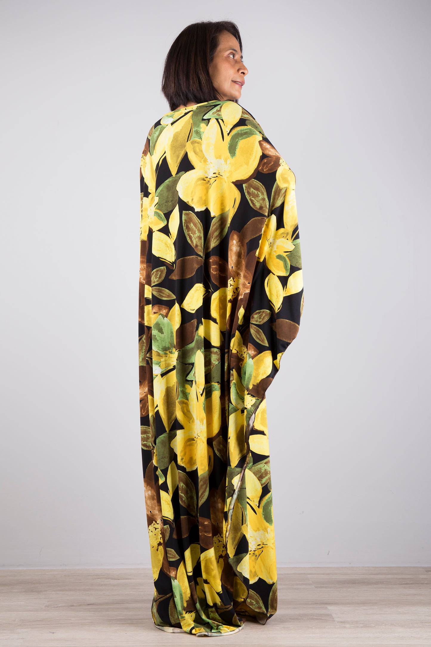 Floral Kaftan Maxi Dress