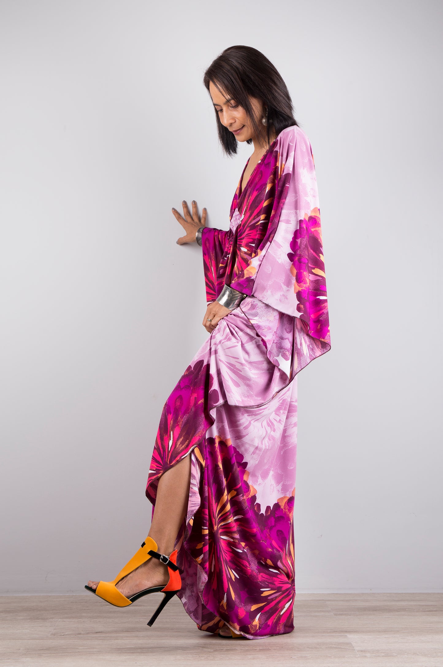 Pink Kaftan Maxi Dress