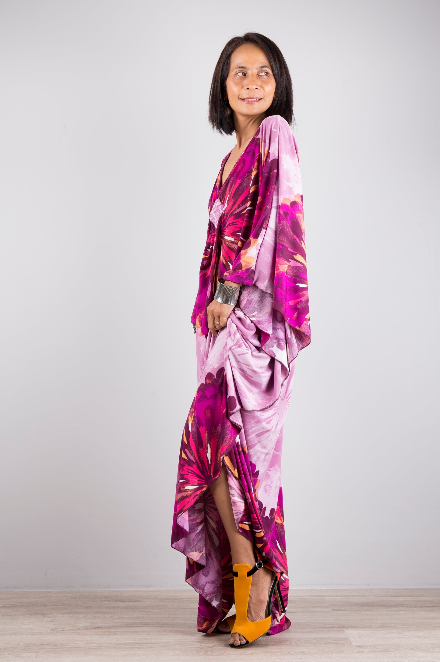 Pink Kaftan Maxi Dress