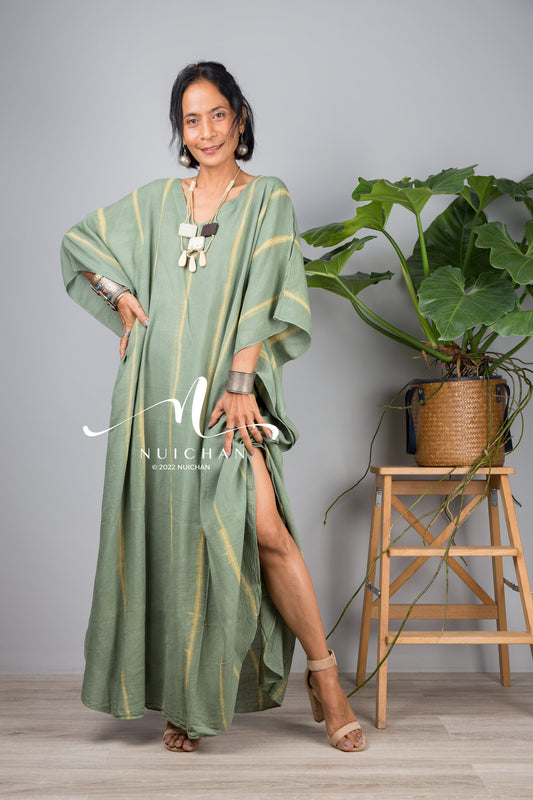 Nuichan Women Tie dye kaftan. Buy lounge wear and tie dye dress online