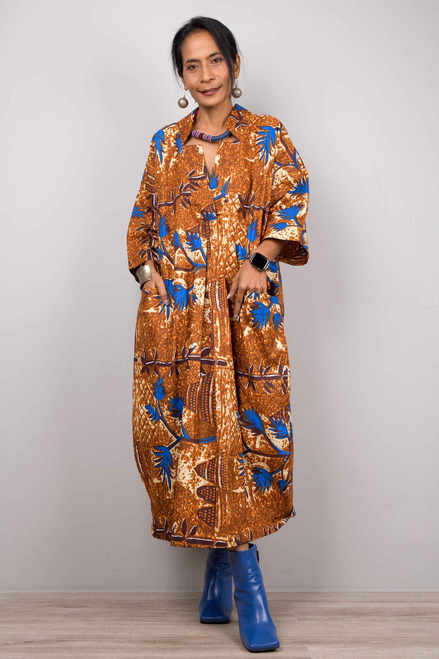 African print dress by Nuichan.  Ankara cotton dress design