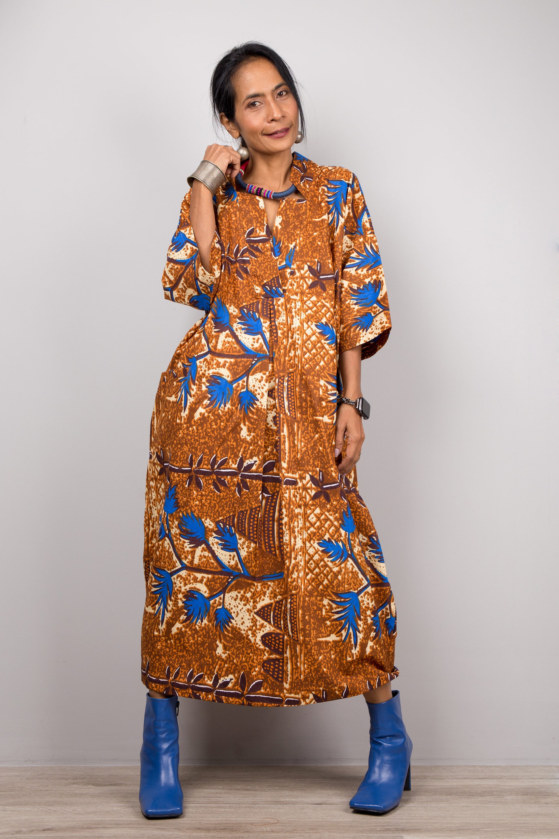 African print dress by Nuichan. Dutch wax dress