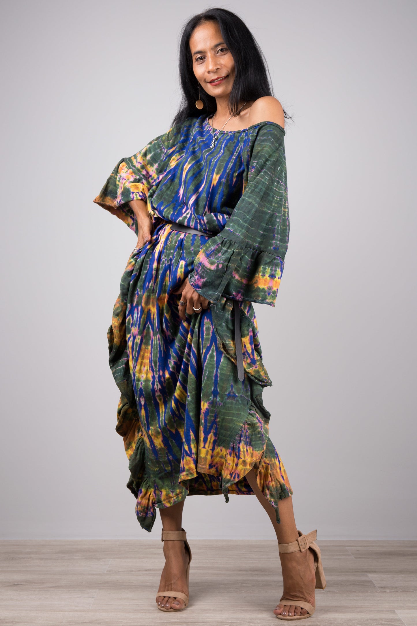 Tie dye kaftan