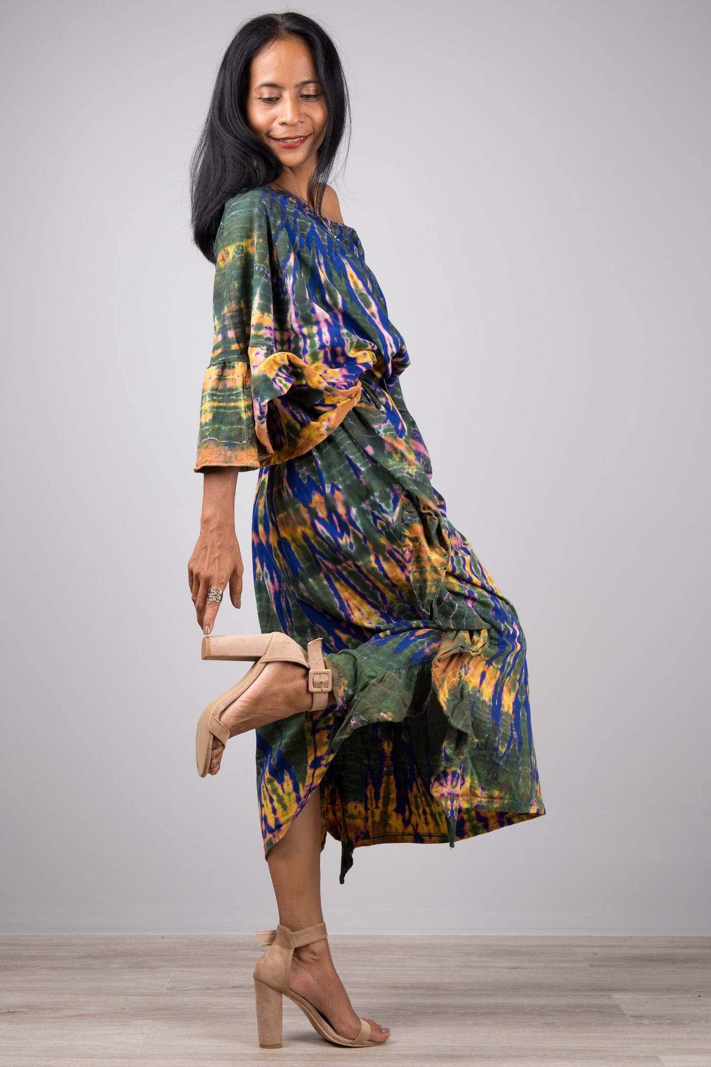 Tie dye kaftan