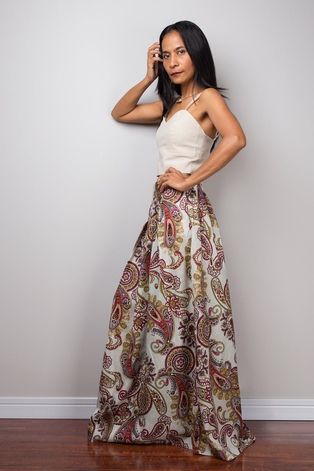 Paisley maxi skirt,  Boho Skirt, Paisley Skirt, Maxi Skirt, Summer skirt