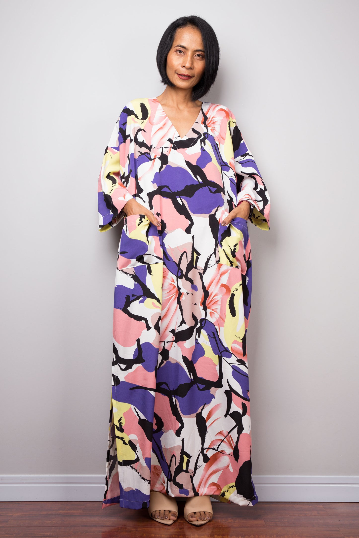 Purple Kaftan Dress