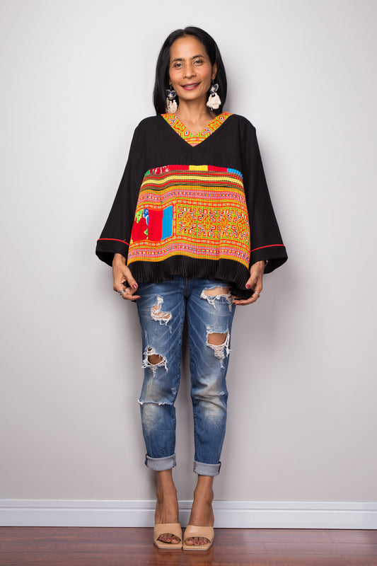 Pullover boho tunic top