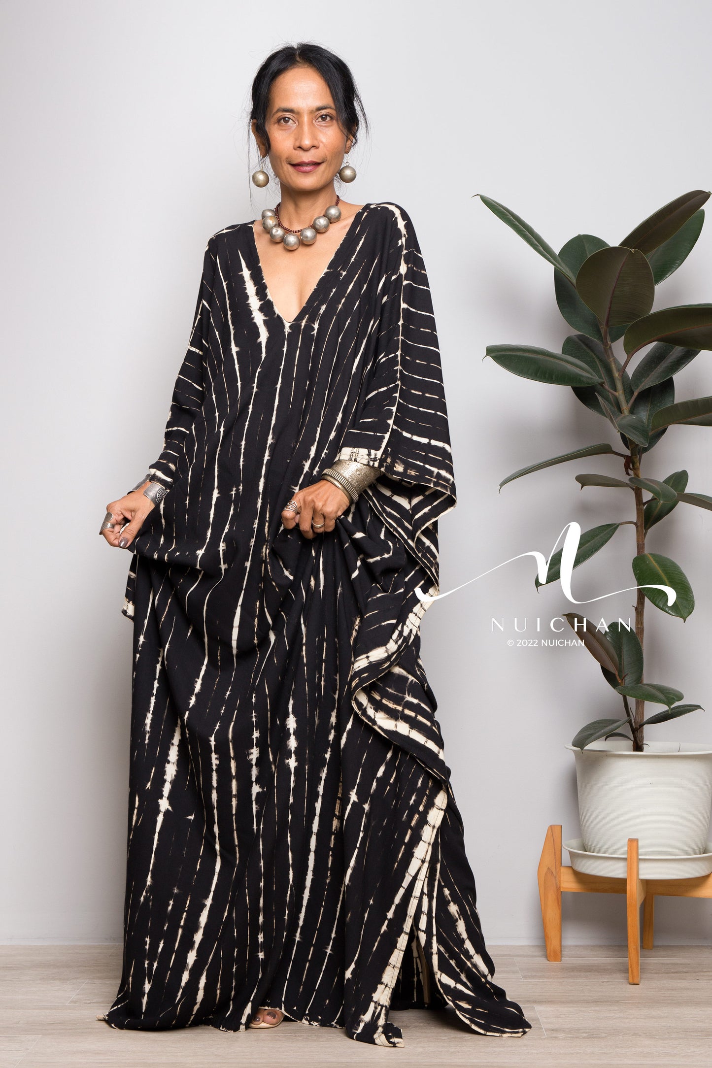 Tie dye kaftan | Shop beachwear and tie dyed maxi dress from Nuichan