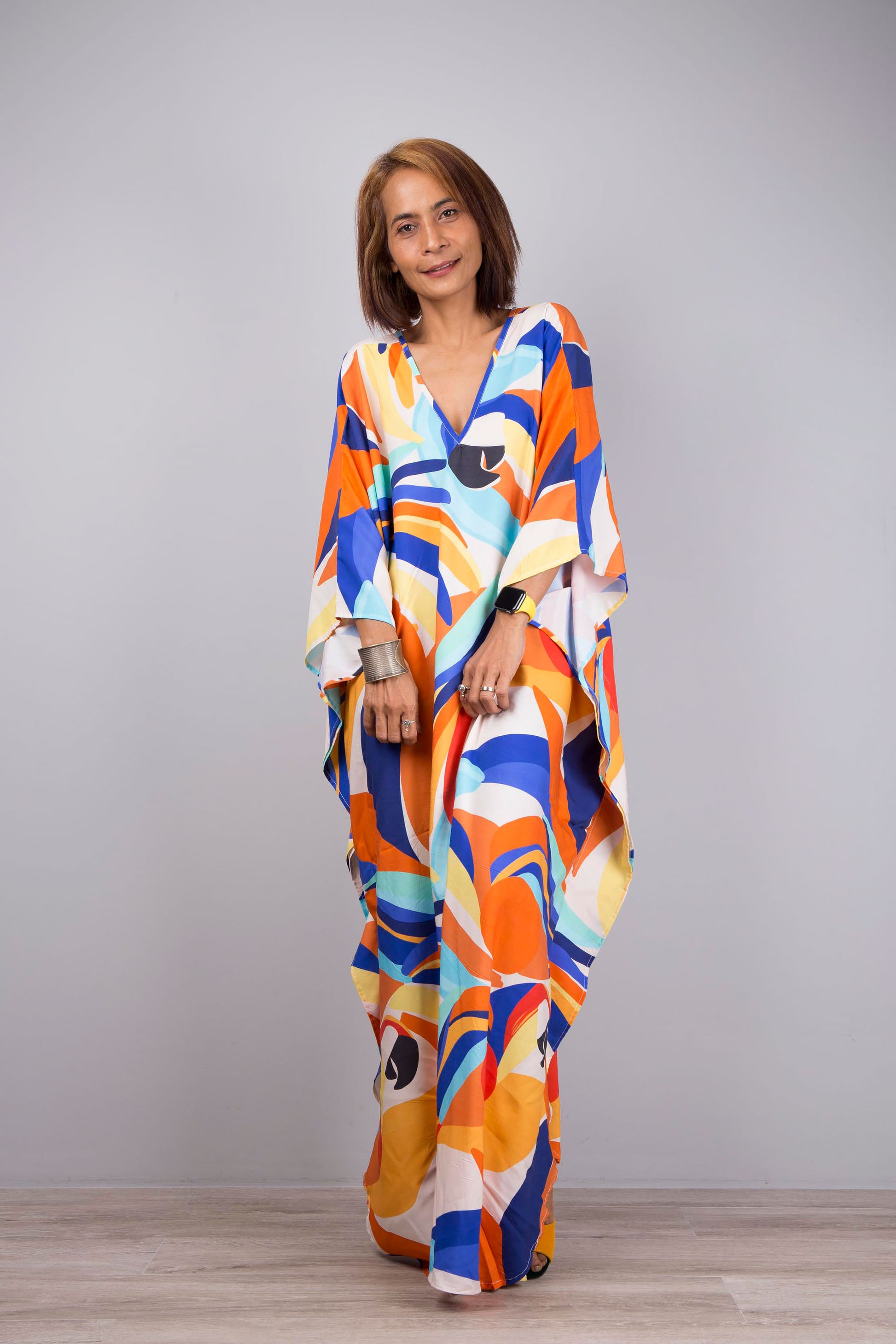 Lightweight and Breathable Kaftan Dress for spring summer