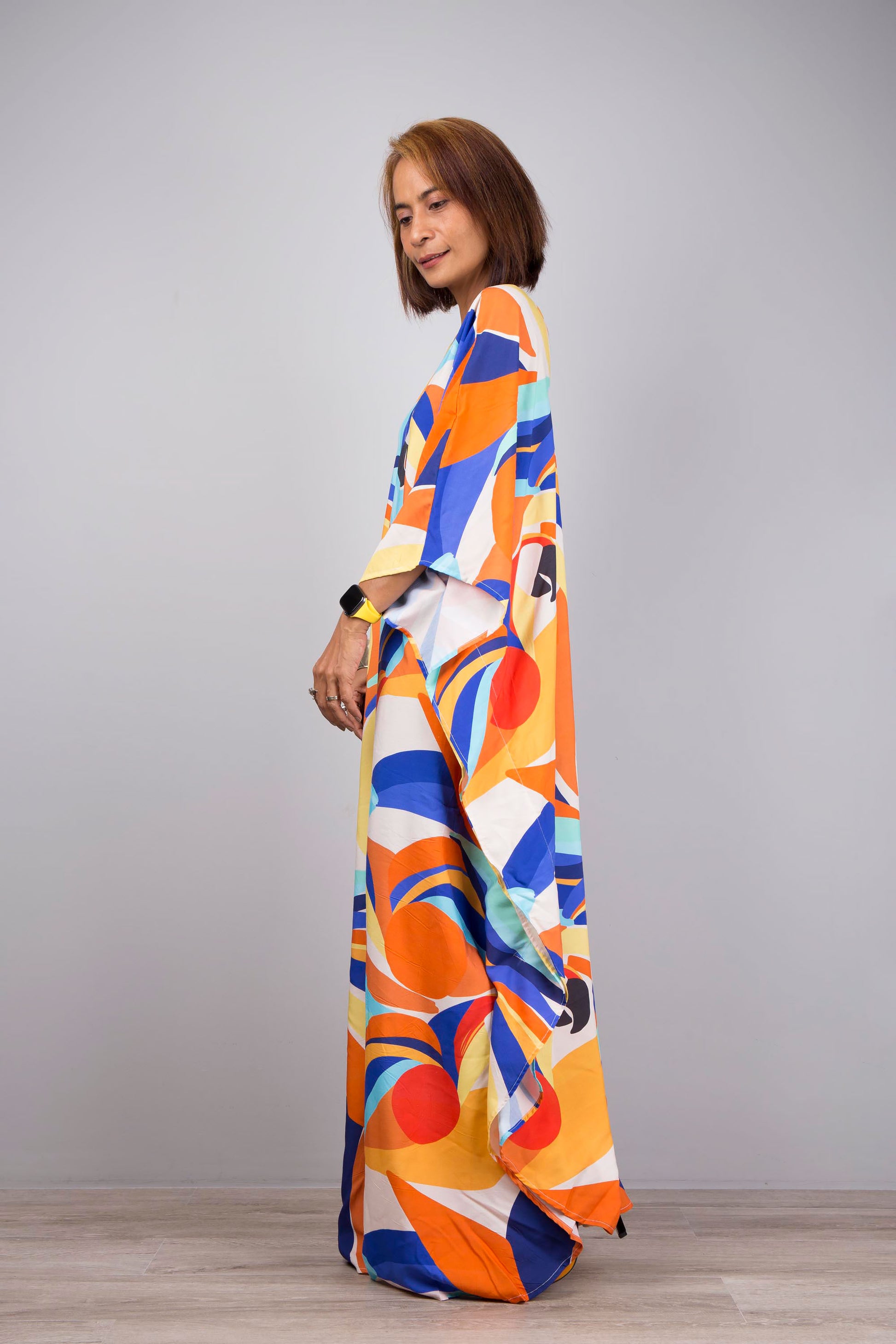 Unique Patterned Kaftan Dress for Relaxed Summer Style