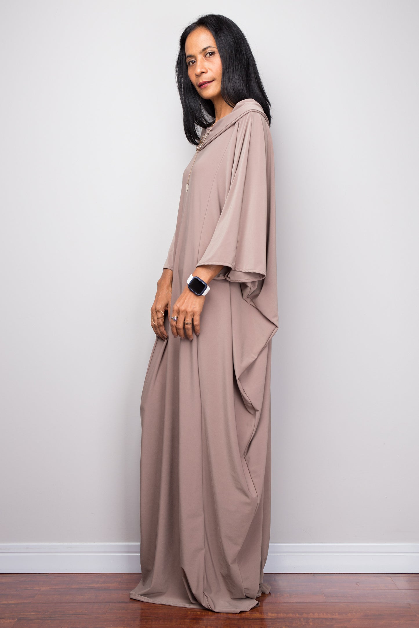 Buy Kaftan dresses online. Modest Kimono kaftan frock dress by Nuichan