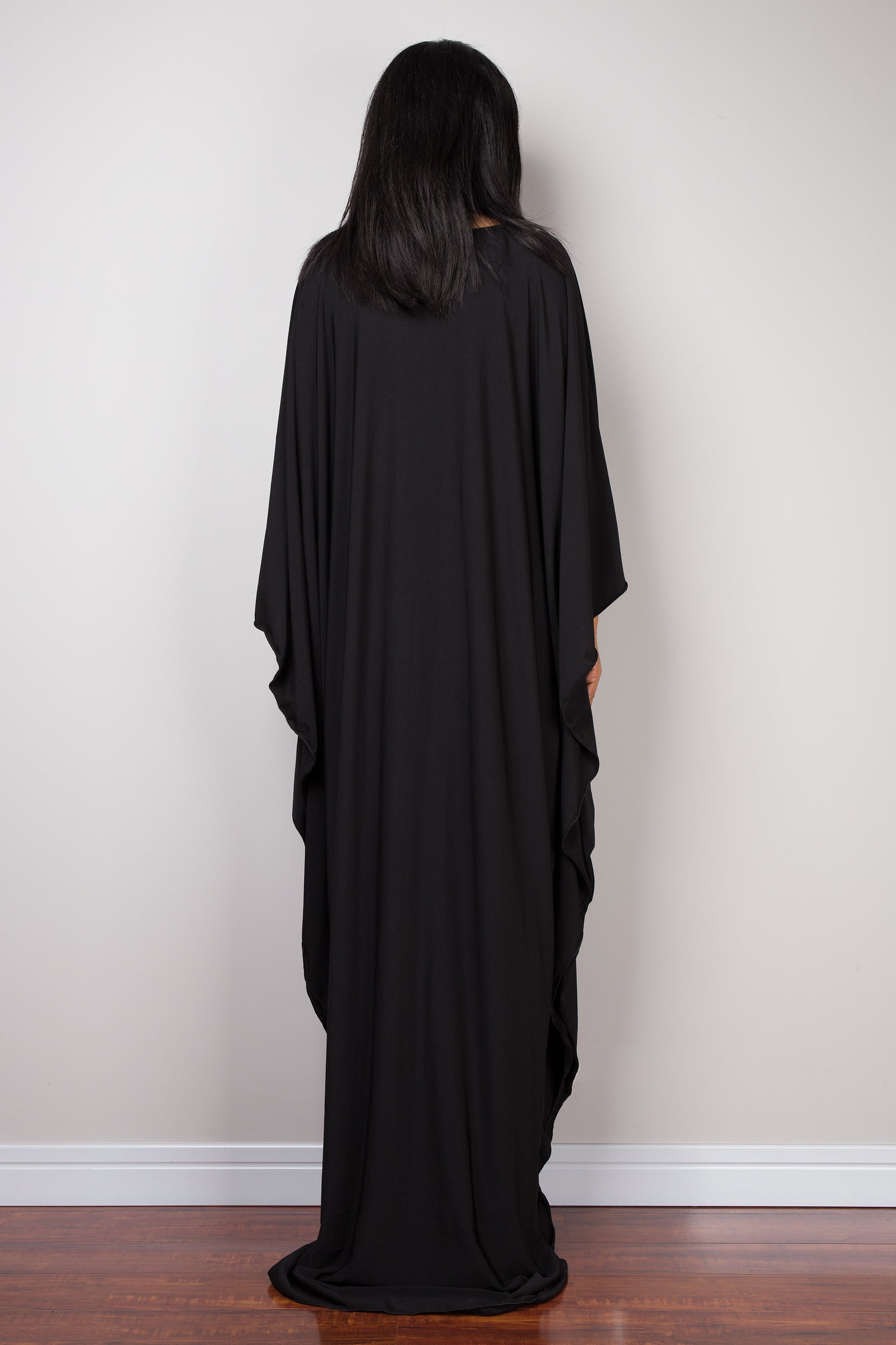 Long black kaftan online