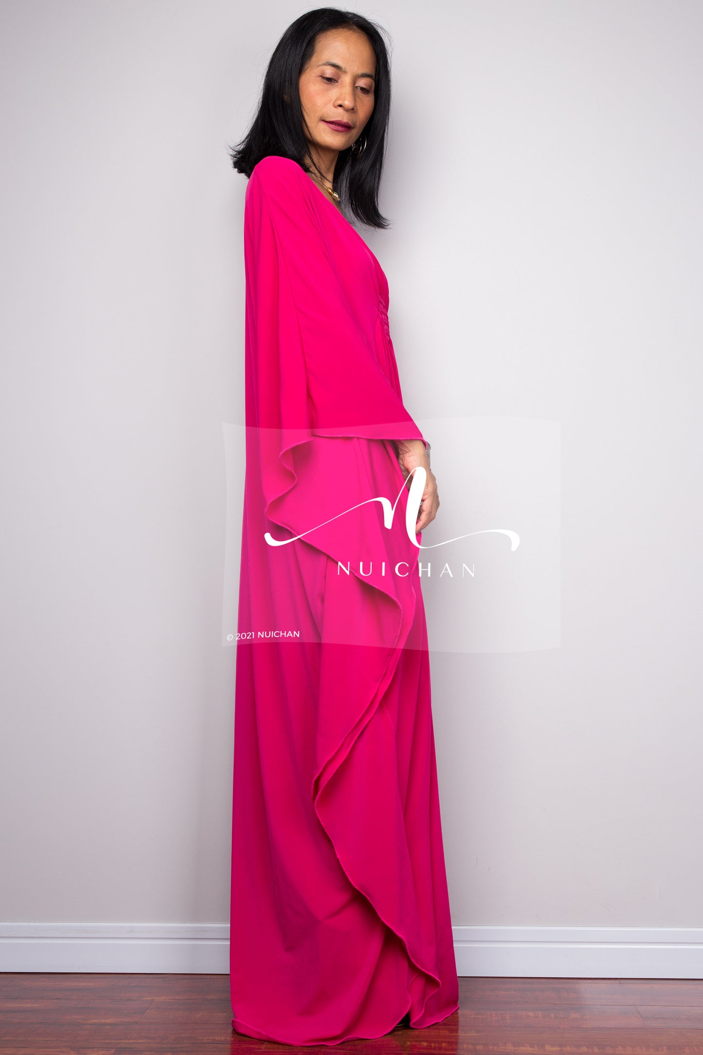 Buy Kaftan dresses online. Kimono kaftan frock dress by Nuichan