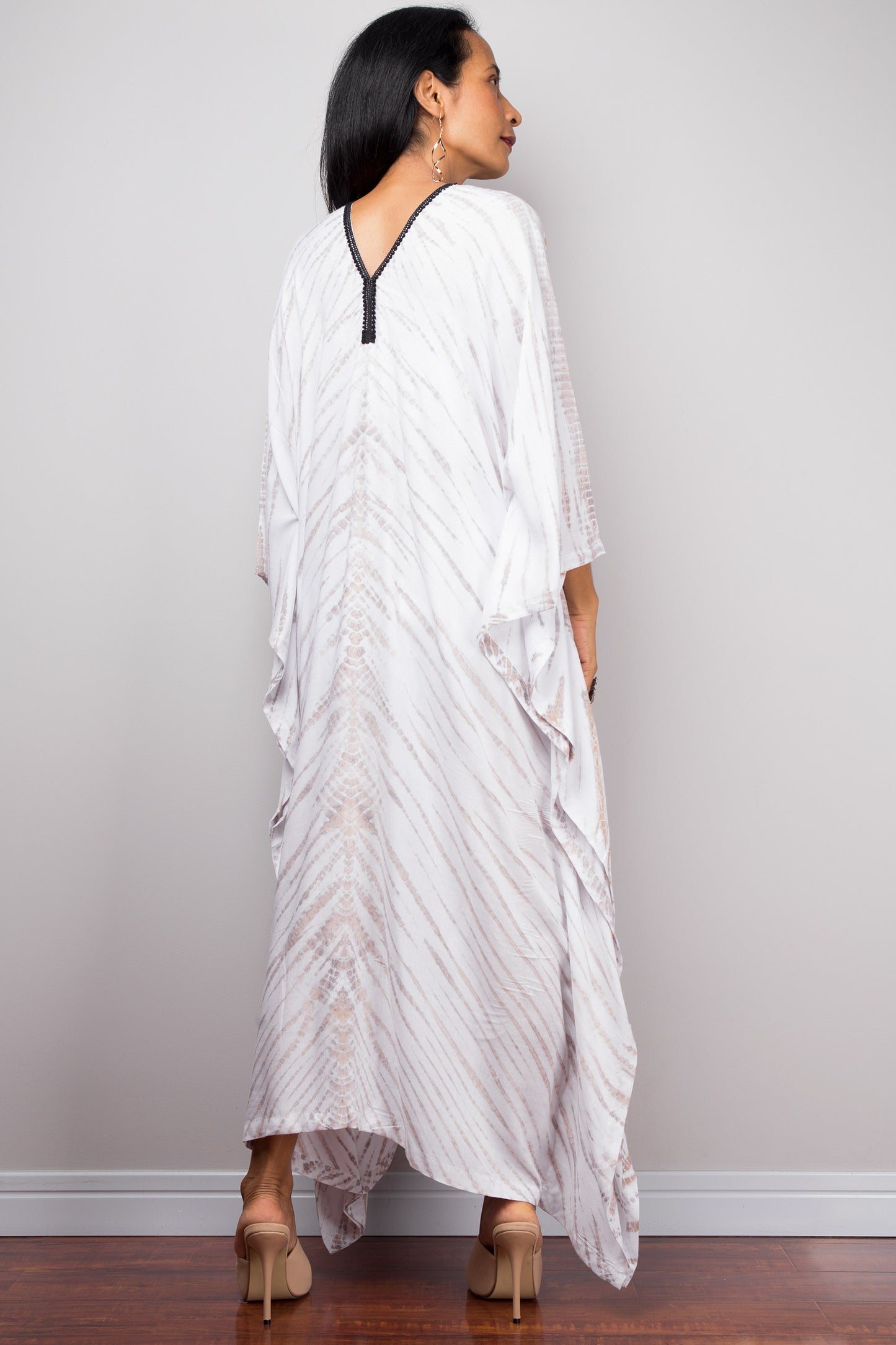 Cotton kaftan, Tie dye dress, resort beachwear caftan, Summer kaftan