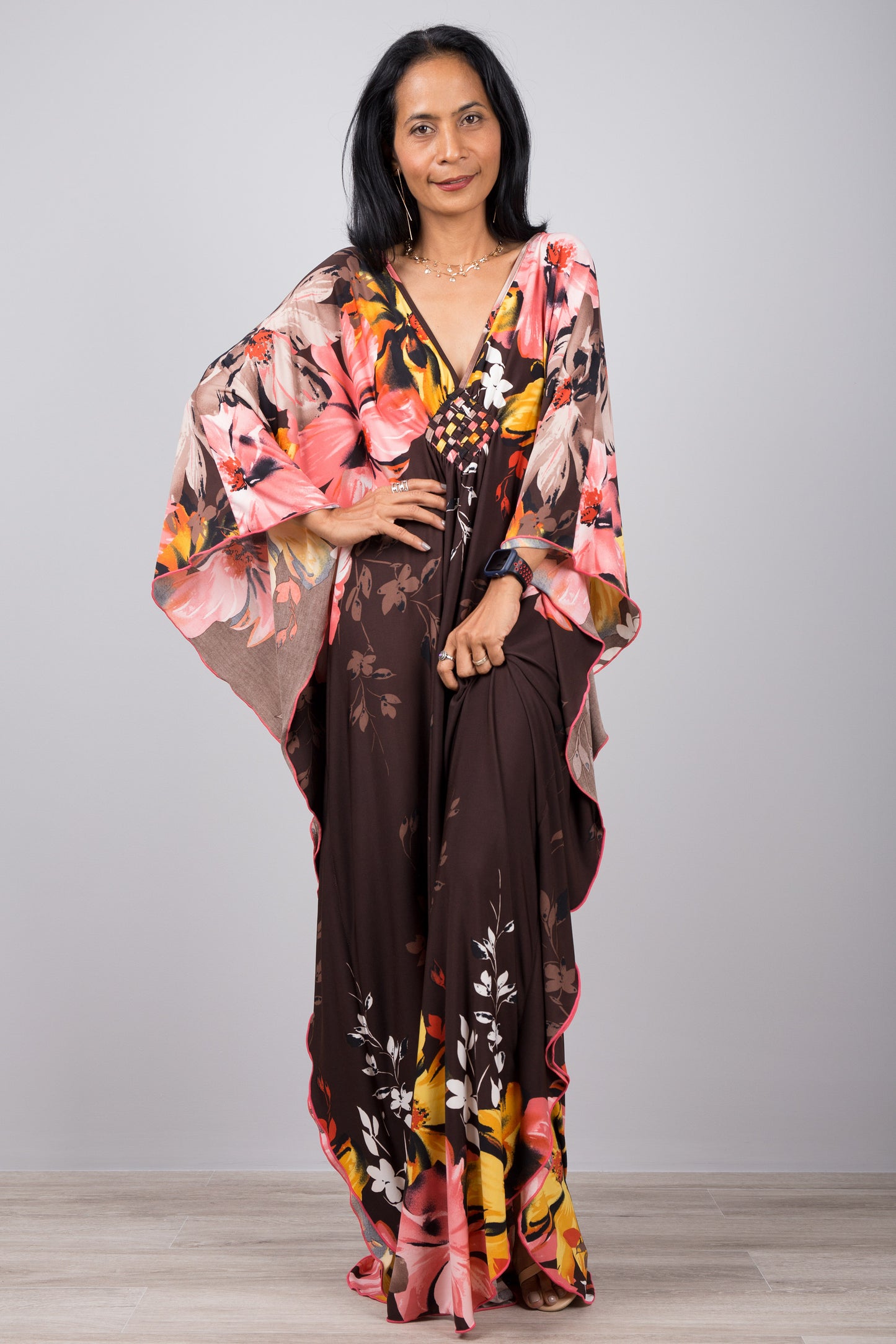 Floral Kaftan Dress