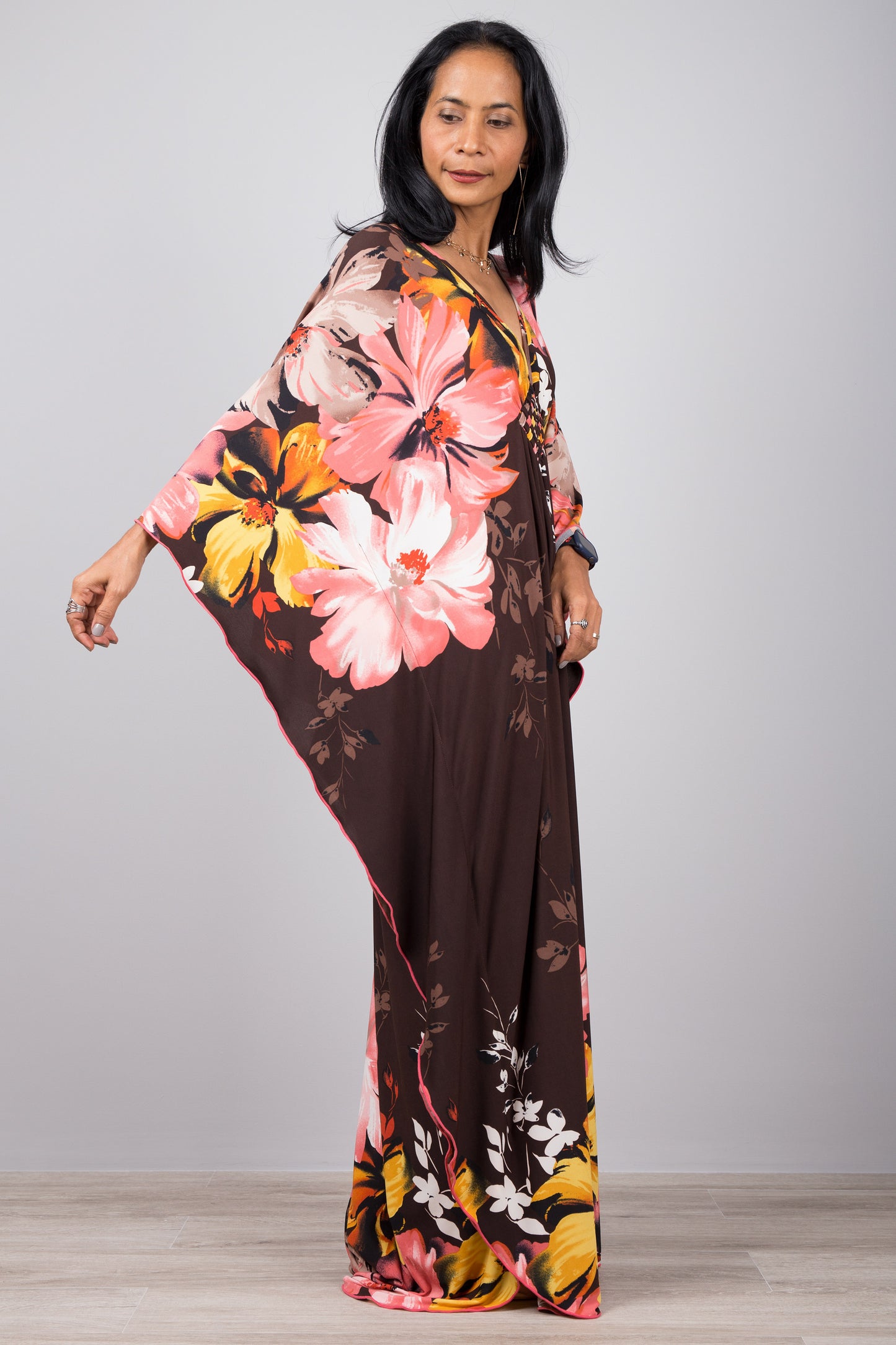 Floral Kaftan Dress