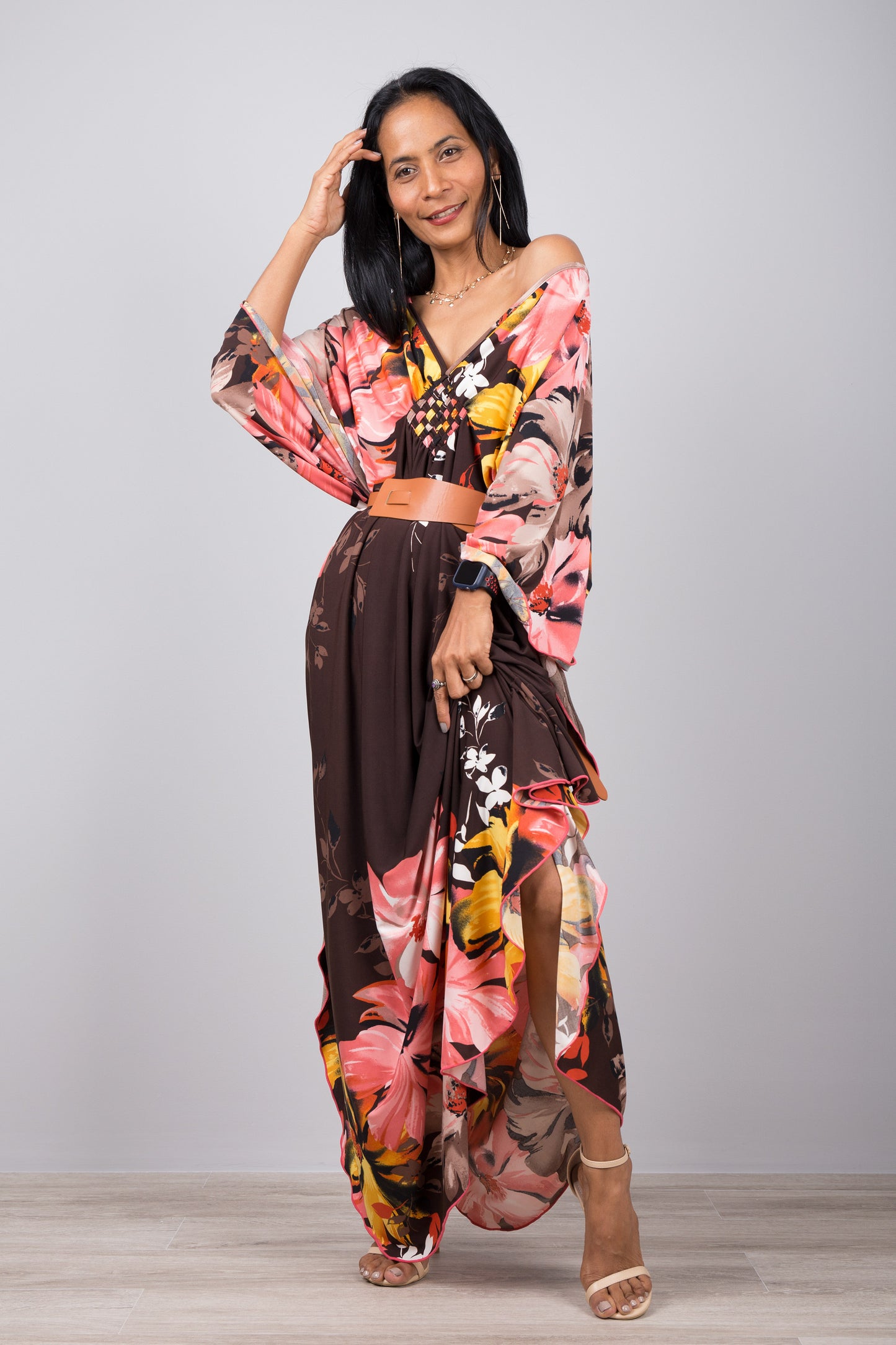 Floral Kaftan Dress