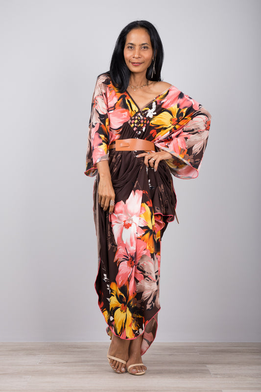 Floral Kaftan Dress