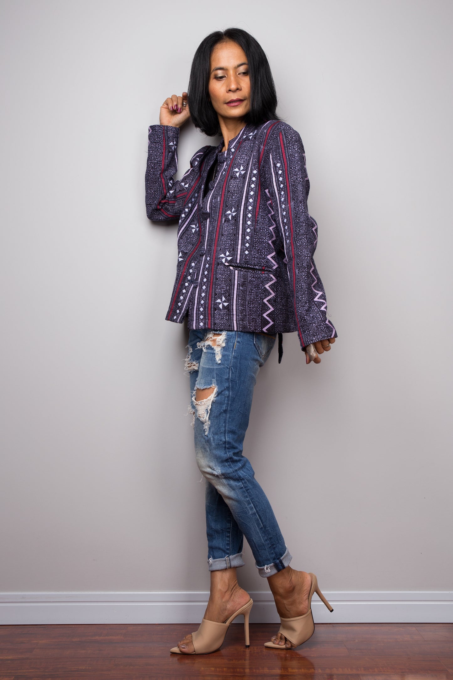 Hill tribe Crop Top Jacket | Boho Chic Crop Tops